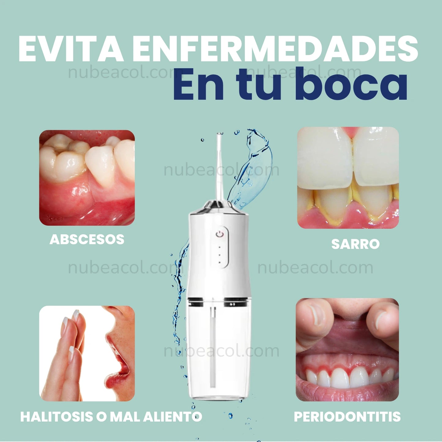 IRRIGADOR ORAL ANTISARRO RECARGABLE