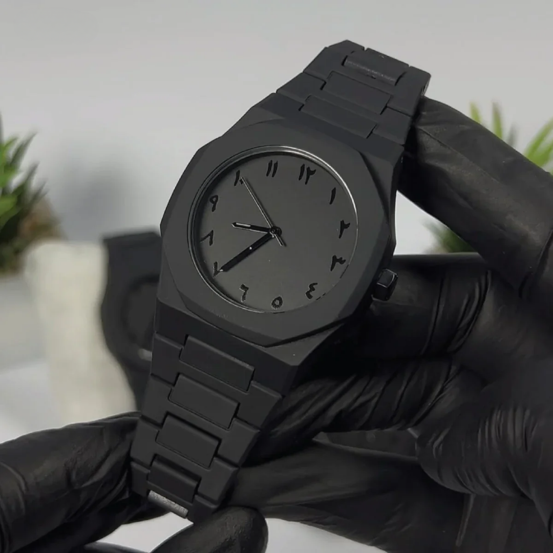 Reloj impermeable con esfera árabe | A prueba de agua