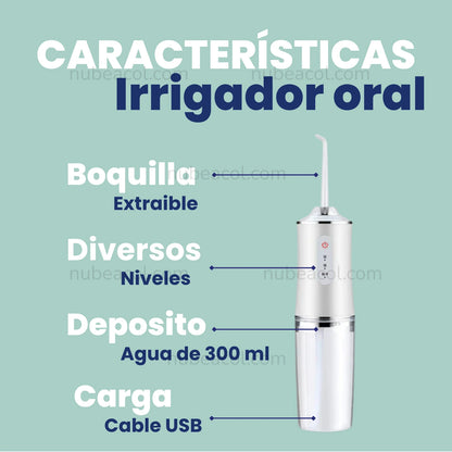 IRRIGADOR ORAL ANTISARRO RECARGABLE