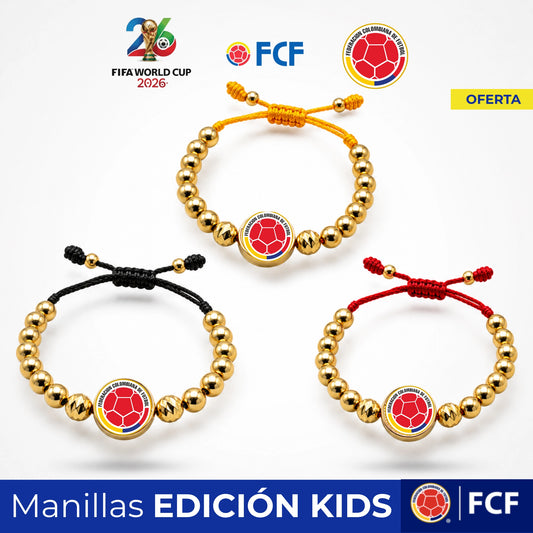 Manilla Selección Colombia | Edicion Kids | Oro 18k