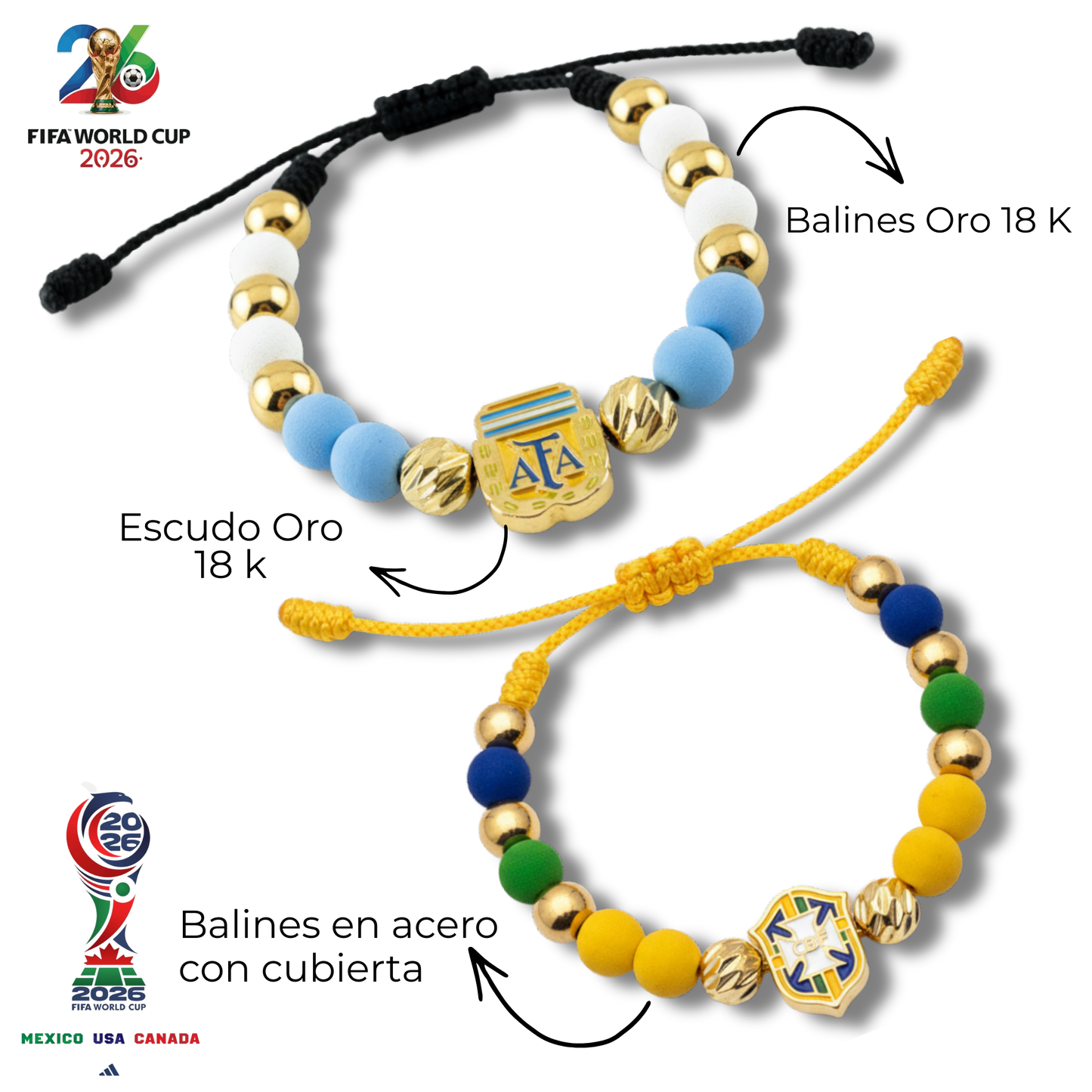 Manillas Edición especial MUNDIAL 2026