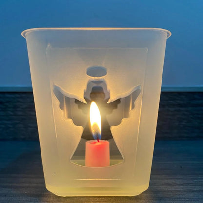 FAROLES NAVIDEÑOS CAJA X 6 UNIDADES ¡GRATIS VELAS!
