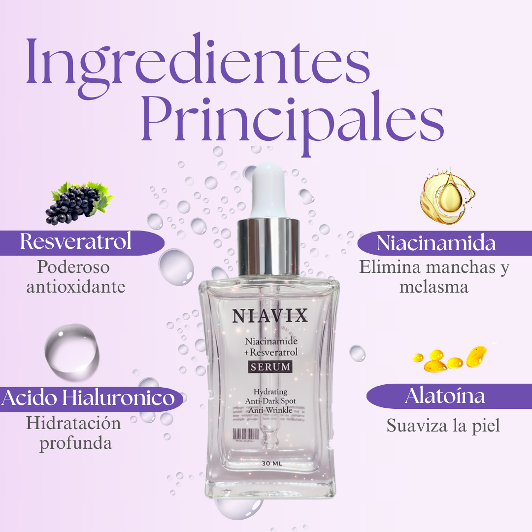 Serum Niacinamida + Resveratrol | Elimina melasma