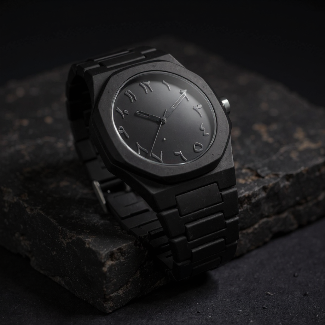 Reloj impermeable con esfera árabe | A prueba de agua