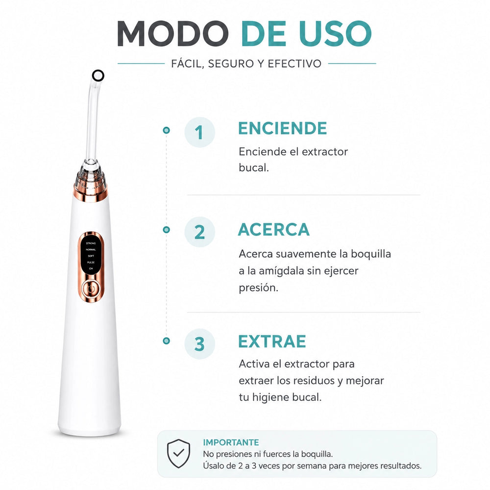 Kit eliminador de tonsilolitos | Elimina el mal aliento